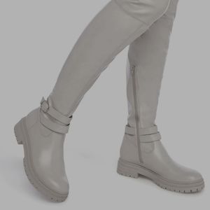 Justfab Size 8 riding boots in vapor blue